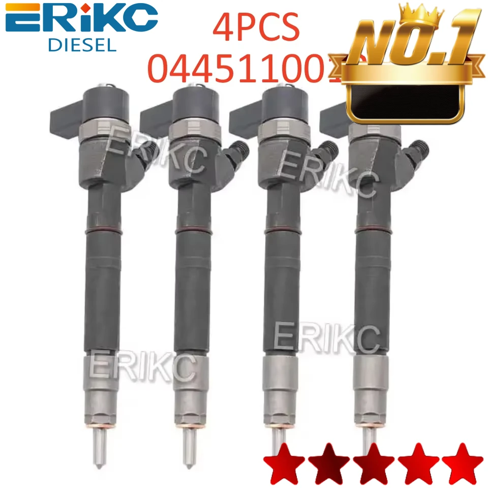 4pcs 0445110012 Common Rail Fuel Injector 0 445 110 012 for Mercedes C Class 2.2 CDI 1997-2001 A6110700587 0986435004