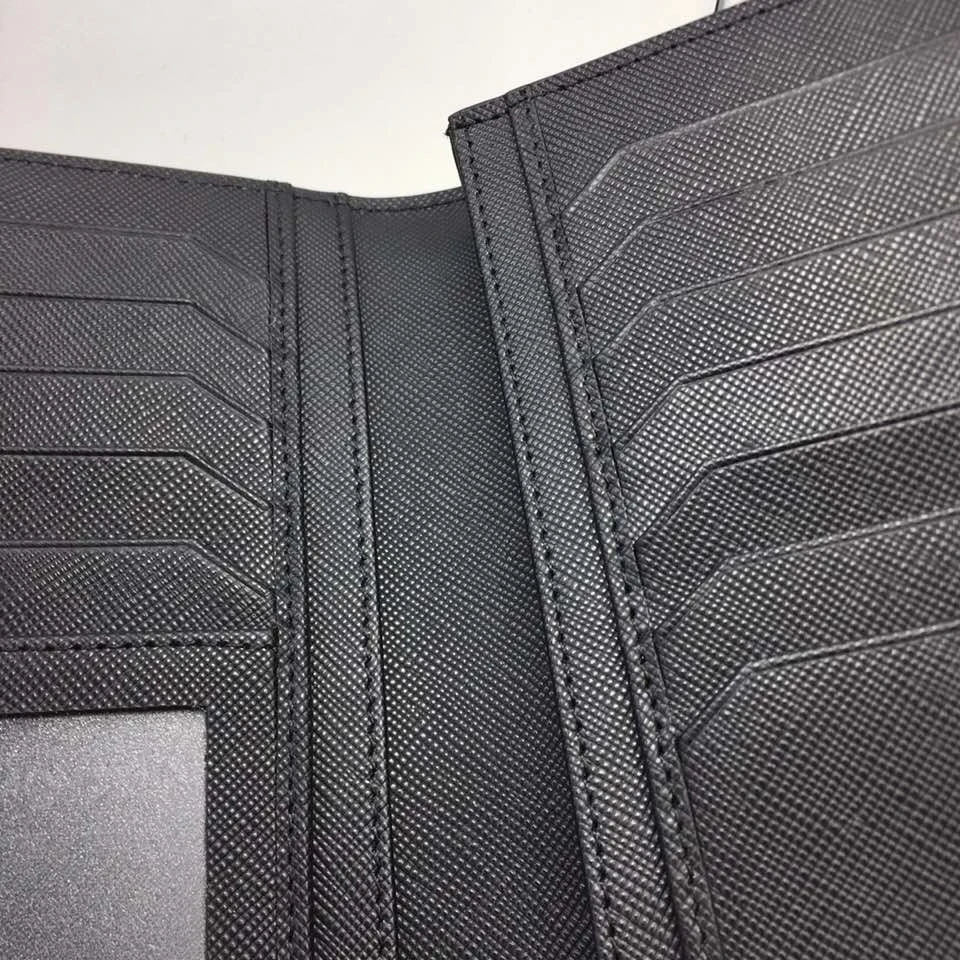 113207#189200 Handmade Suit Wallets Luxury Brand Leather Collection 4810 Westside Clutch Card Holder Money Clips Holiday Gift