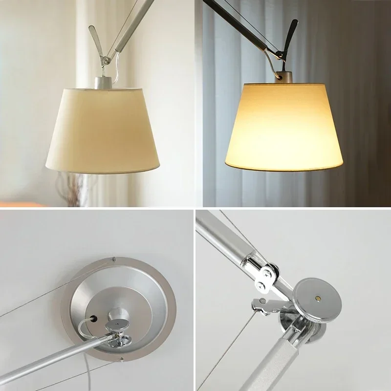 Home Decor Pendant Lamp Retractable Shifting Rocker Arm Nordic Creative Led Lights Bedroom Dining Room Studio Fixture Lighting - Image 6