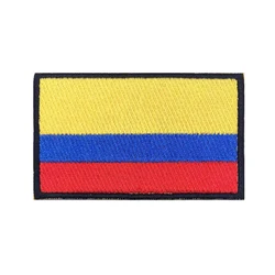 Colombia flag Patches Armband Embroidered Patch Hook & Loop Iron On Embroidery  Badge Military Stripe