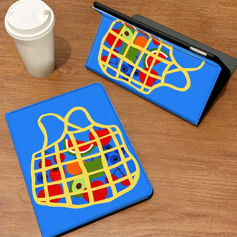 

Grid Shopping Bag Pattern Case For Samsung Galaxy Tab A7 A9 A11 S6 A11 A8 S11 Lite Plus 10.4 10.5 10.1 Inch Tablet