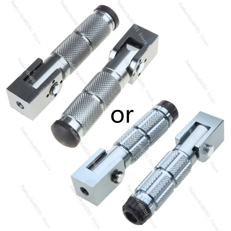 D7WD 1 Pair Front Rear Footrest Pedal Motorcycle 90° Fixed Folding-  Modification Accessories M10 Motorcycle Foot Peg