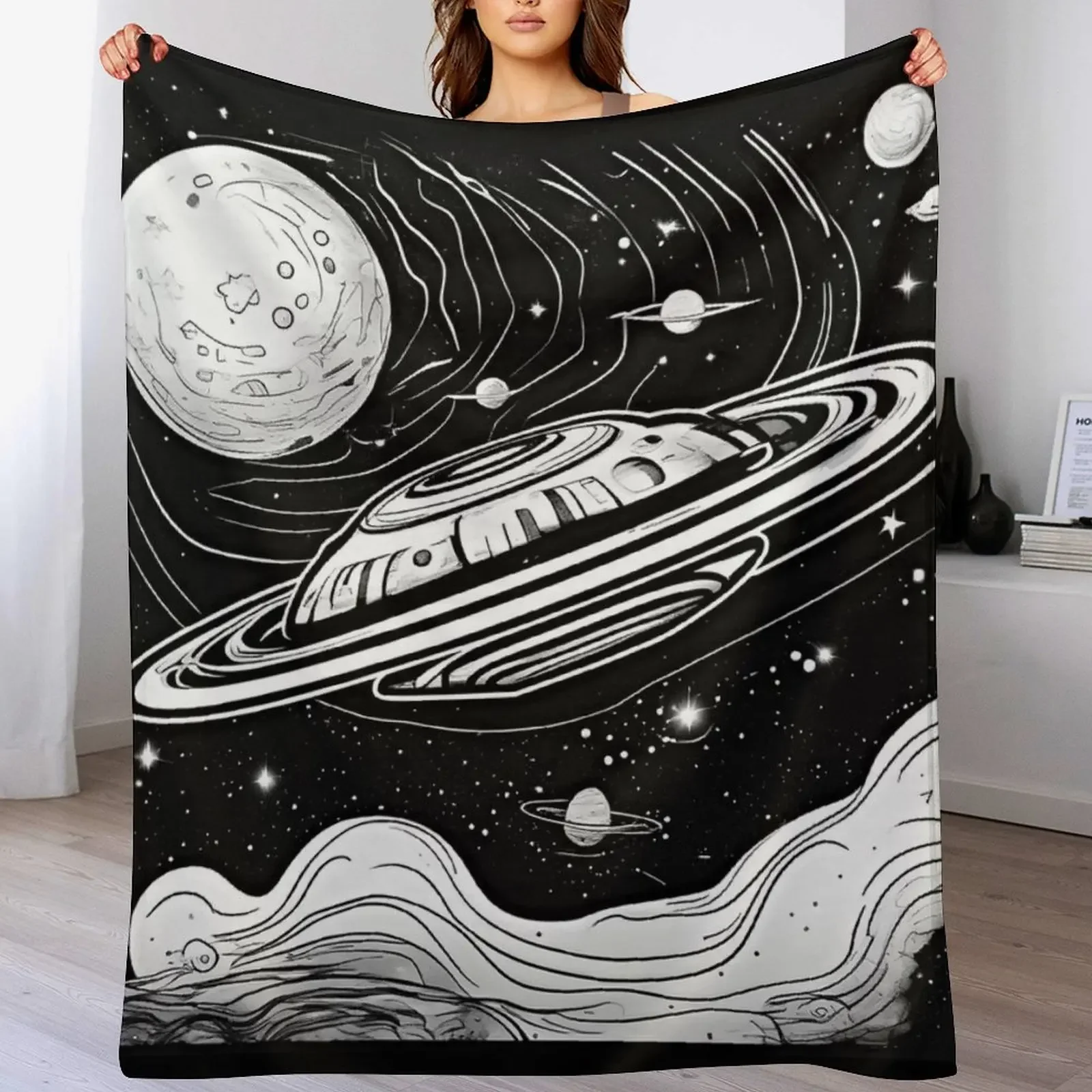 

Interstellar journey Throw Blanket Blankets For Bed Sofas warm for winter Winter beds Blankets