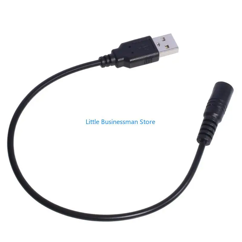 30 USB-auf-DC-5,5 x 2,1 mm 5-V-Stromkabel, Stecker auf Buchse, USB-Hosenstecker, Ladekabel für kleine Lüfter, Router – Detail 8