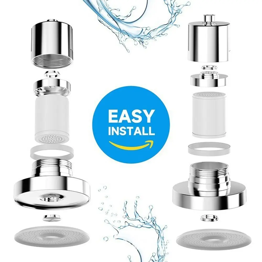 Pressurized Healthier Hair Filtered Shower Head Protect Hair Reduce Hair Shedding Shower Filter Removes Chlorine