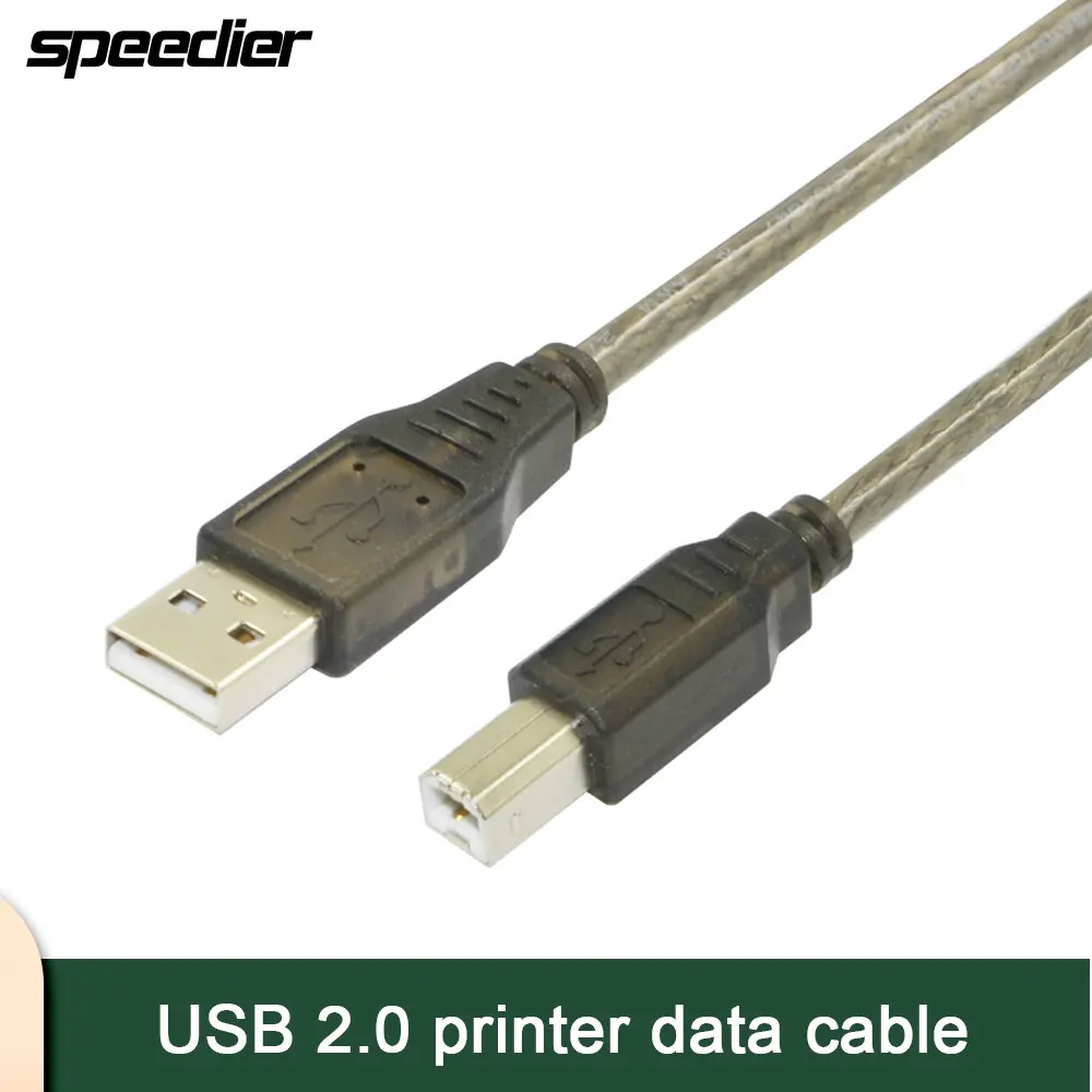High-Speed USB Printer Data Cable for Epson HP Canon - Lengthened Options 3M 5M 8M 10M 20M with Square Mouth Pure Copper Magneti