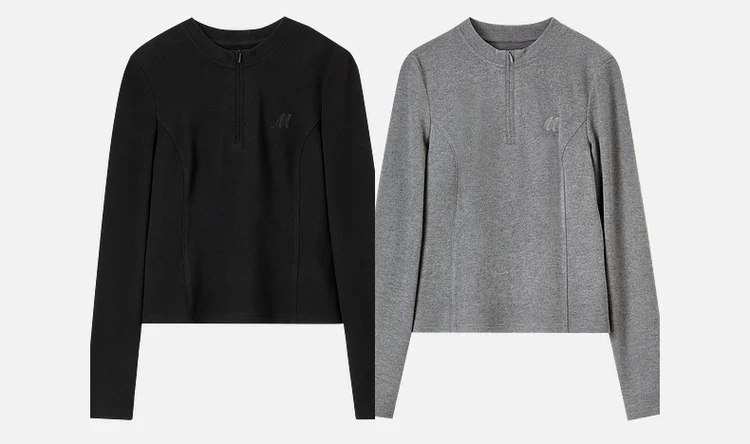 SENTUBILA Damen Strickpullover 2026 Herbst Halb-Reißverschluss Stehkragen Stickerei Oberteil Slim-Fit Elegante Damenbekleidung 143T56422 – Detail 25