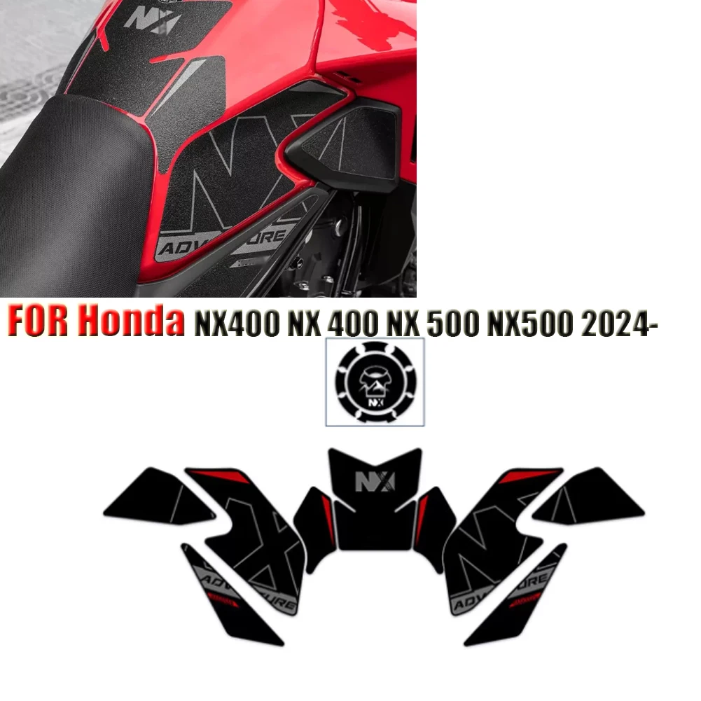 Motorcycle Side Sticker Protector Knee Grip Decals Fuel Tank Traction Pad Cover For  Honda NX400 NX 400 NX 500 NX500 2024-
