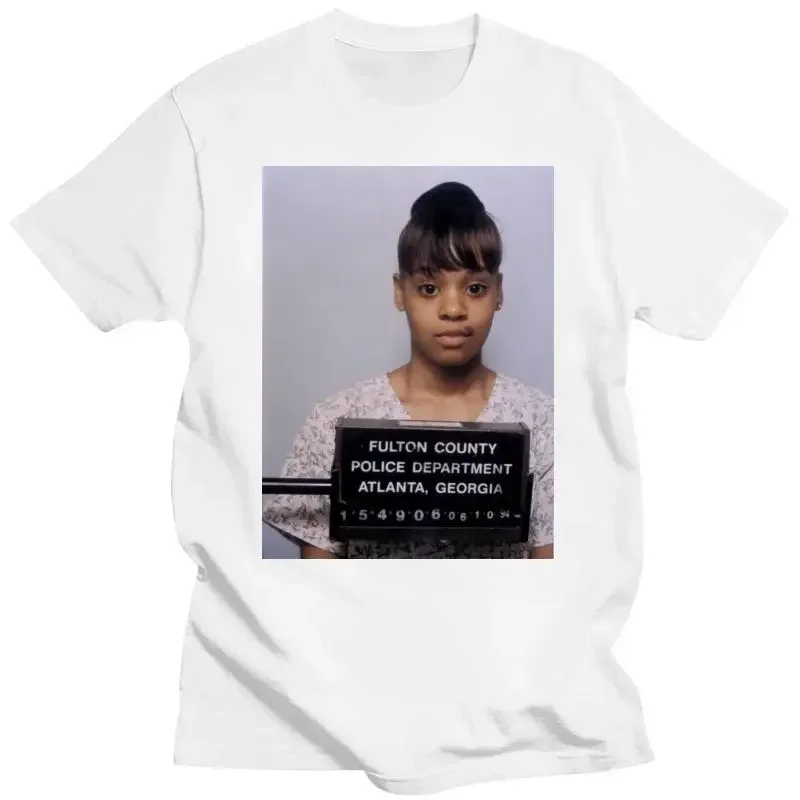 2022 New Lisa Left Eye Lopez TLC Mugshot White T-Shirt Sizes Available S-3XL Men T Shirt