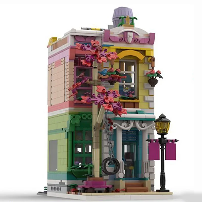 Moc Building Bricks City Street View Model Community Center Technology Modular Blocks Gifts Toys For Children DIY Sets Assembly