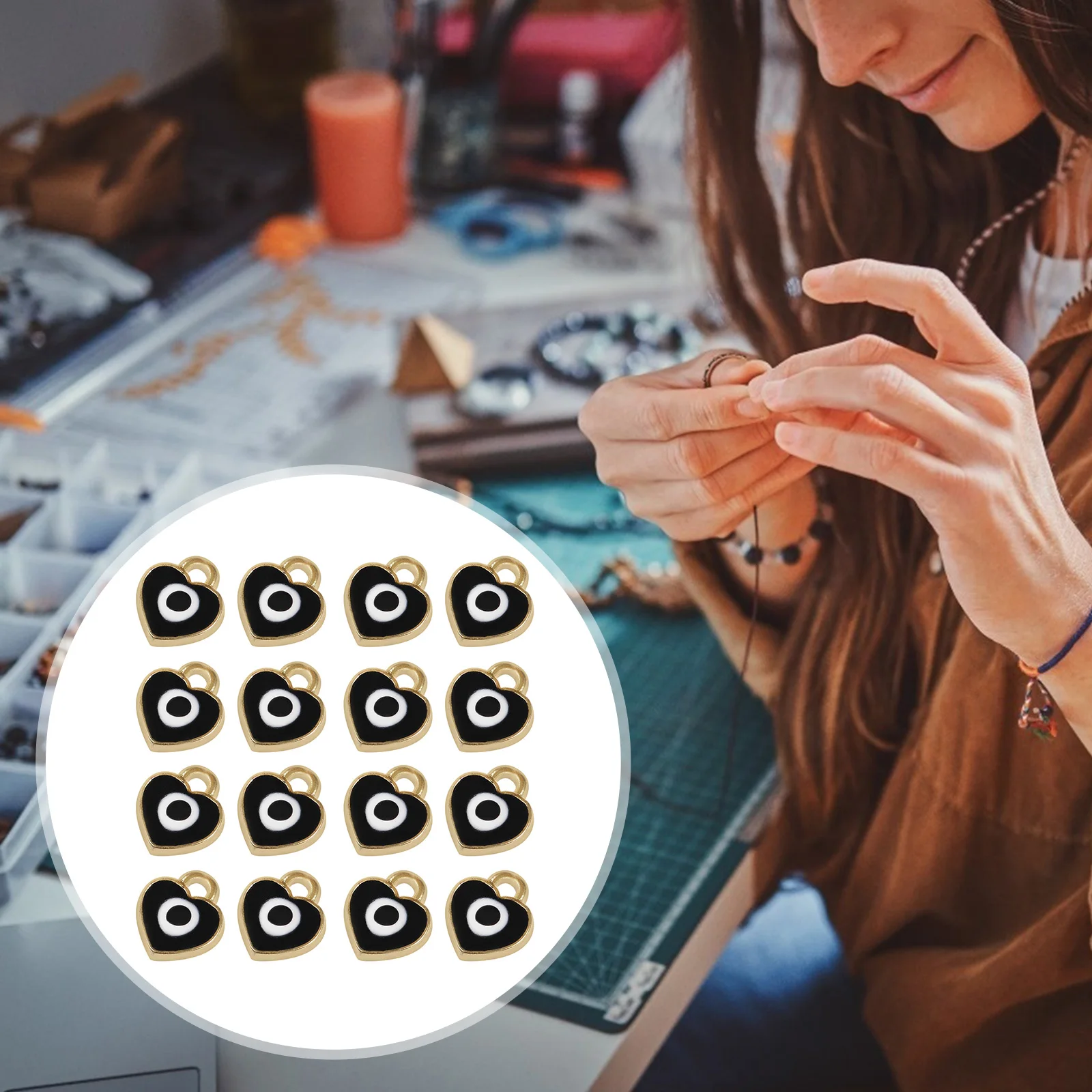 

100 шт. подвески в форме сердца, тонкое мастерство, высокое качество, ювелирные аксессуары, декоративный декоративный кулон «сделай сам»