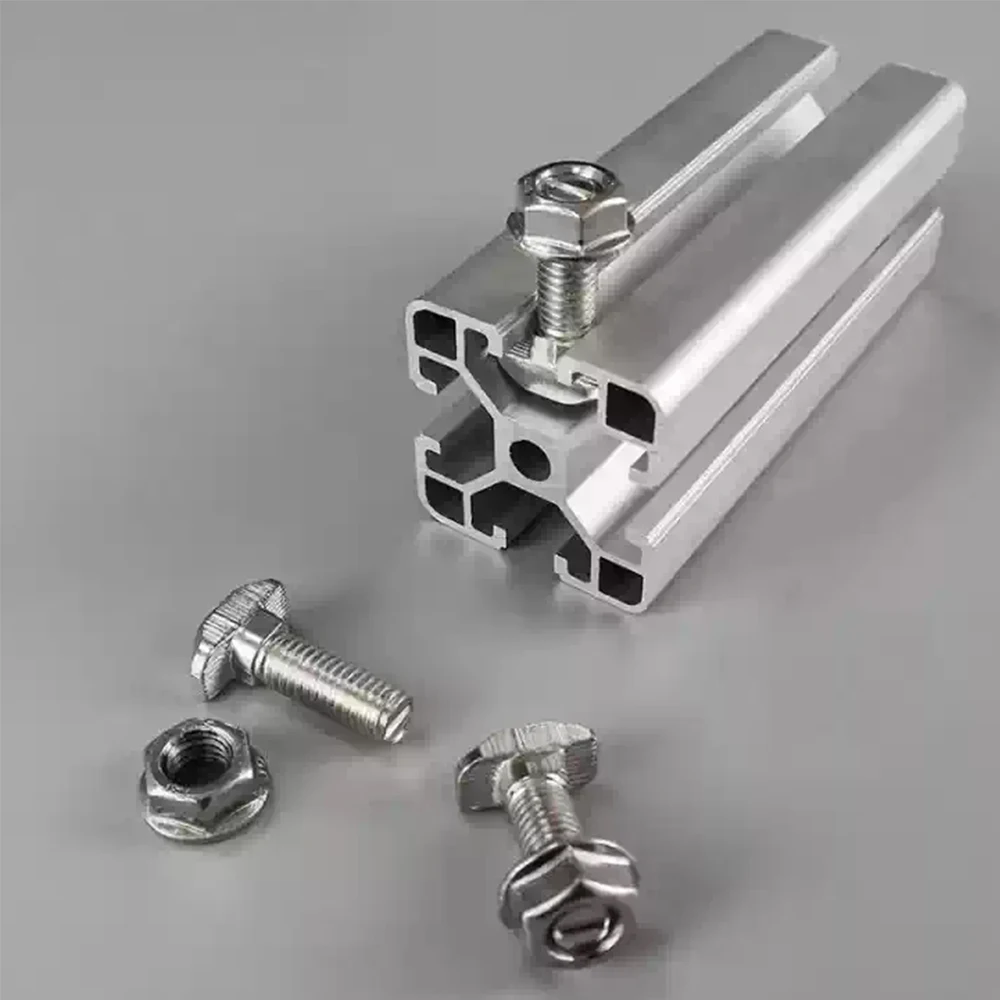 10-100Pcs T Nut Hammer Head Nut M3/M4/M5/M6/M8 Connector Nickel Plated for 20/30/40/45 Series Aluminium Profile Accessories