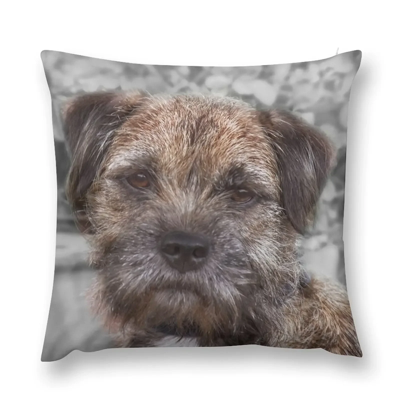 

BLUE - Border Terrier Throw Pillow Christmas Covers Throw Pillow Covers Luxury Sofa Cushions pillow
