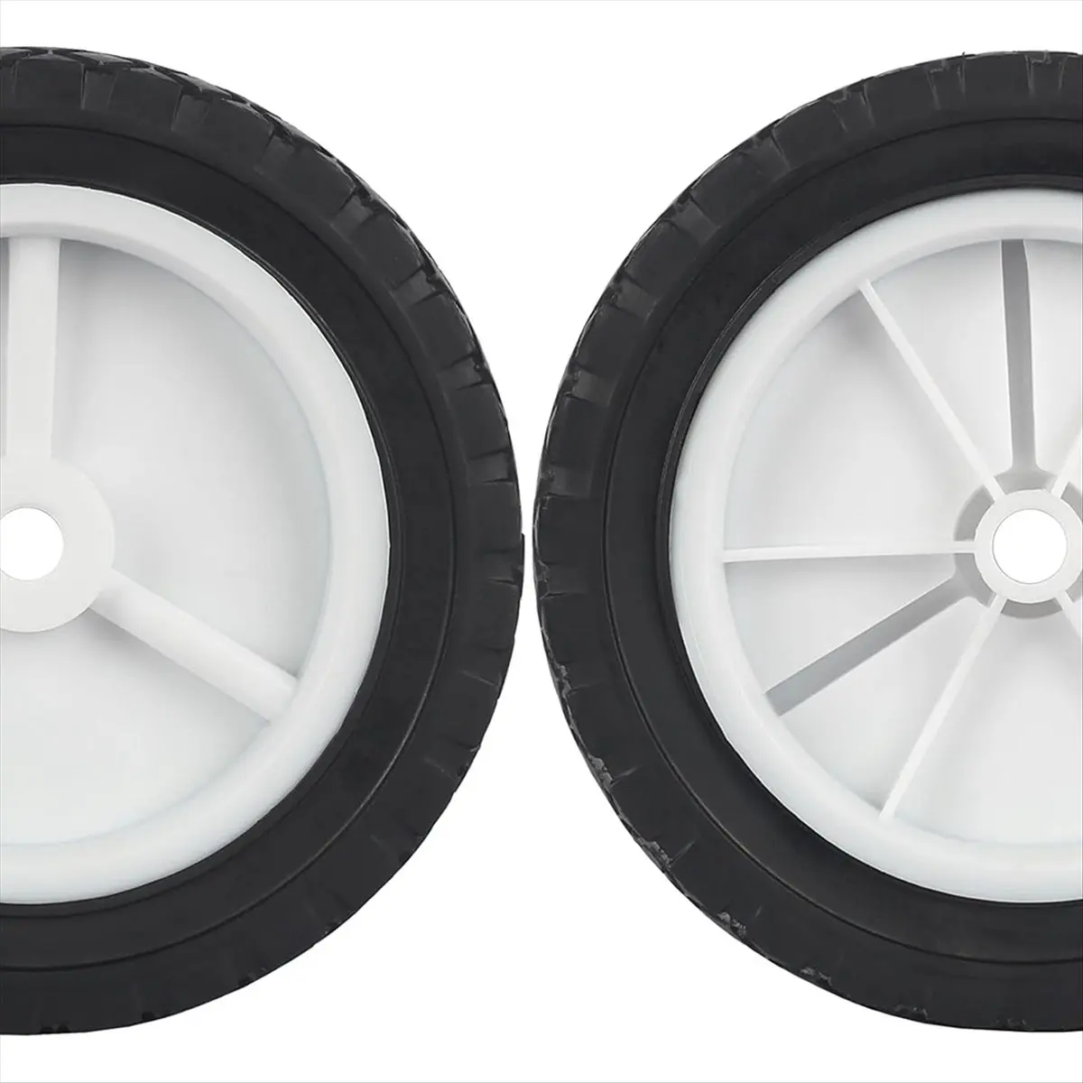 A24I 2 Pack 7 Inch Wheels Hand Trucks Wheels, Replacement Wheels Fit for Lawn Mower Wagon Utility Cart