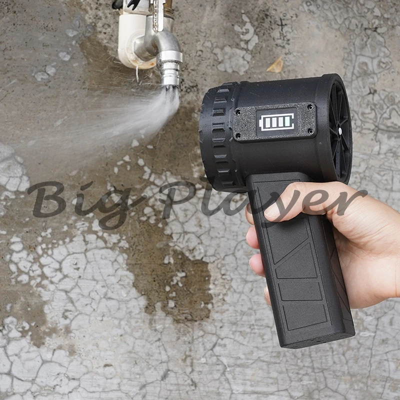 X64 Turbo Jet Fan16000mA Powerful Air Blower 64mm Handheld Brussels Motor Duct Fan Thrust Electric Power Display Car Air Gun Dry