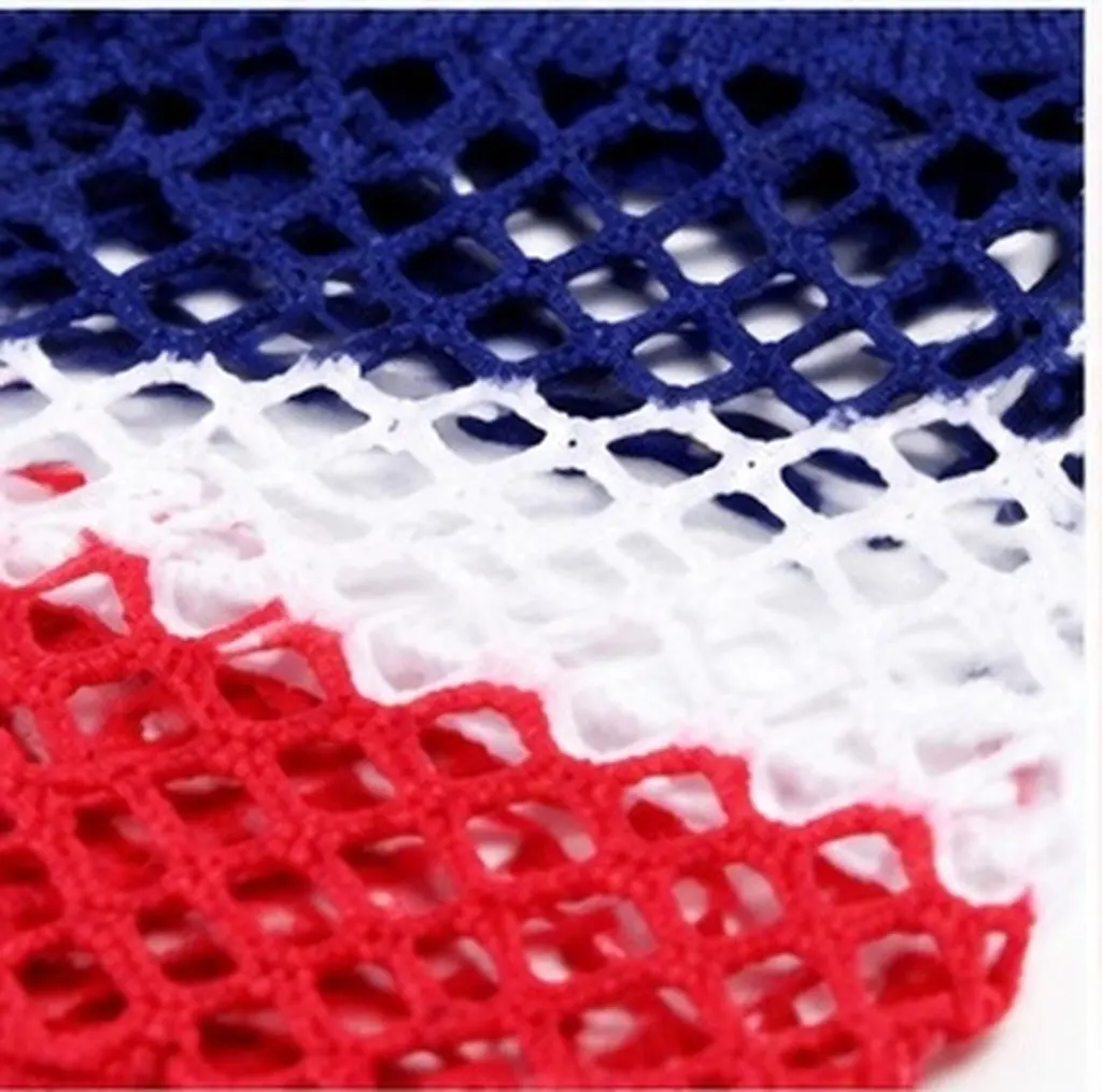 3Pairs Us Flag Fishnet Gloves Half-Finger Short Mesh Gloves Party Dress Up Decorative Fingerless Mitts for Women