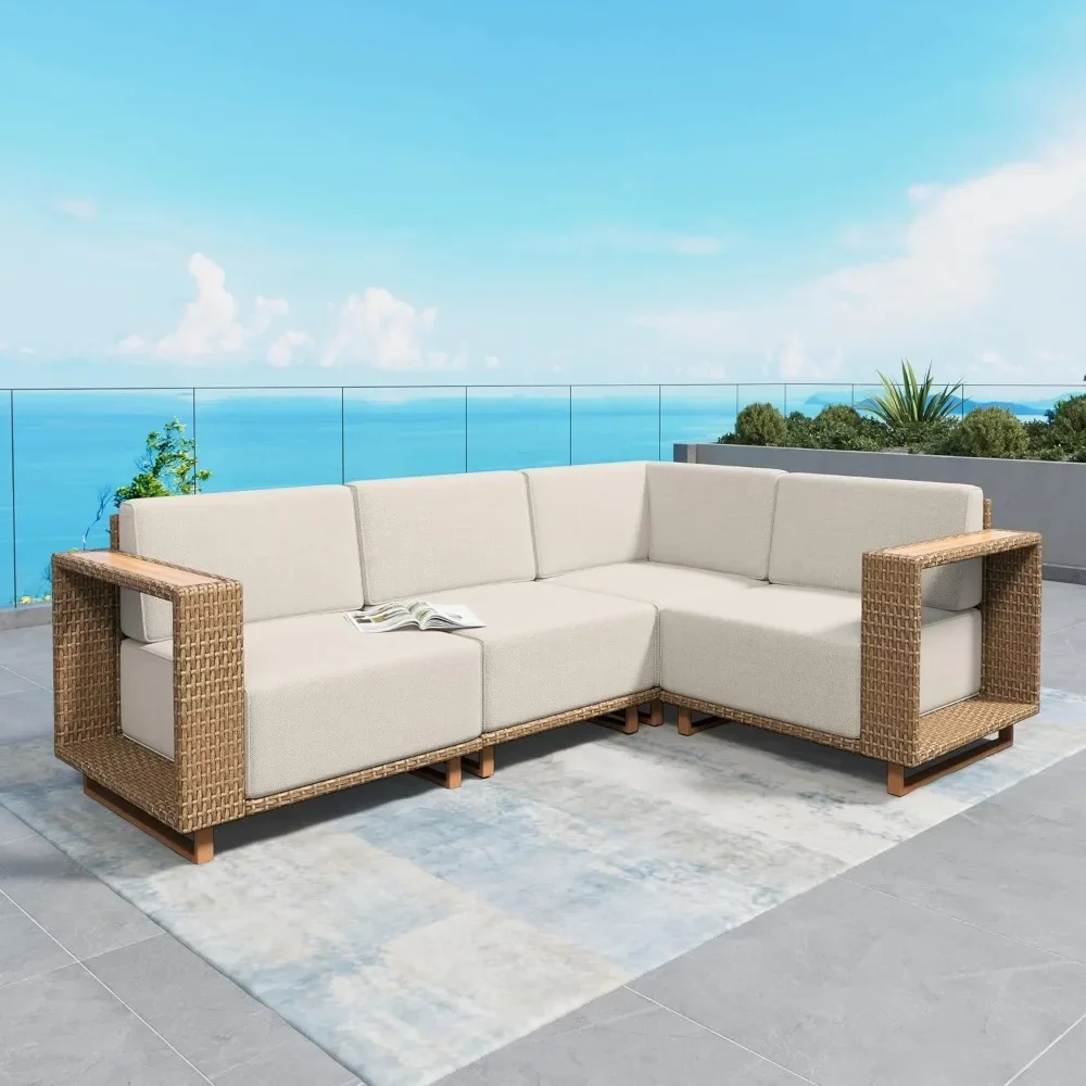 L-Shape Patio Sectional Sofa 10