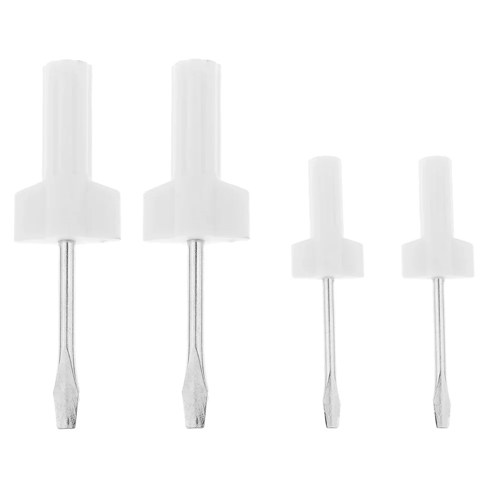 

4Pcs Flat Head Screwdriver Professional Sewing Machine Repair Tool Compact Metal Driver for Tight Spaces Home Maintenance