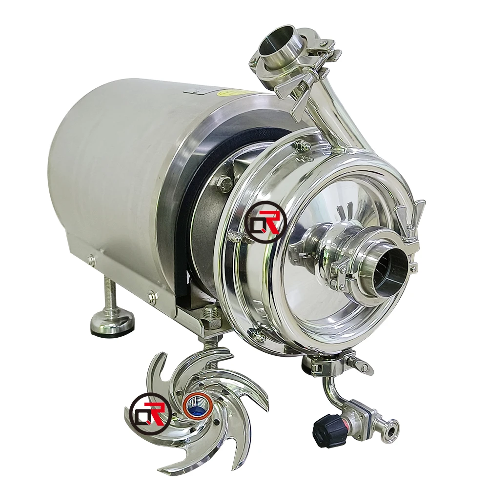 Stainless Steel Food Grade Stainless Steel Liquid Transfer Beer Sanitary Centrifugal Juice Beverage Milk Pump