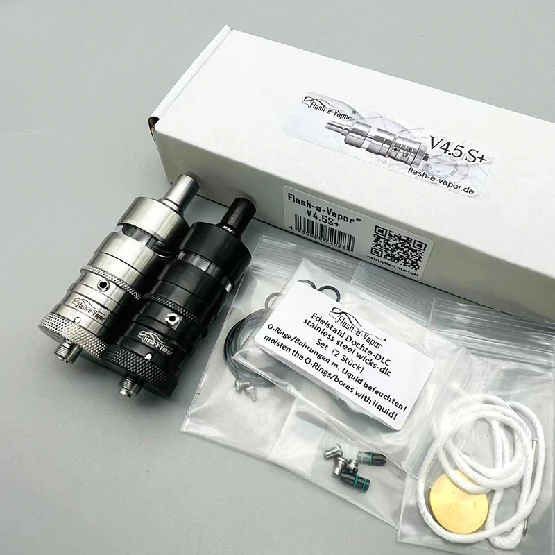 

YFTK Flash e Vapor V4.5S+ RTA MTL Atomizer 316ss 23mm 4.5ml Rebuildable Tank for Electronic Cigarette Vaporizer Vape Mod