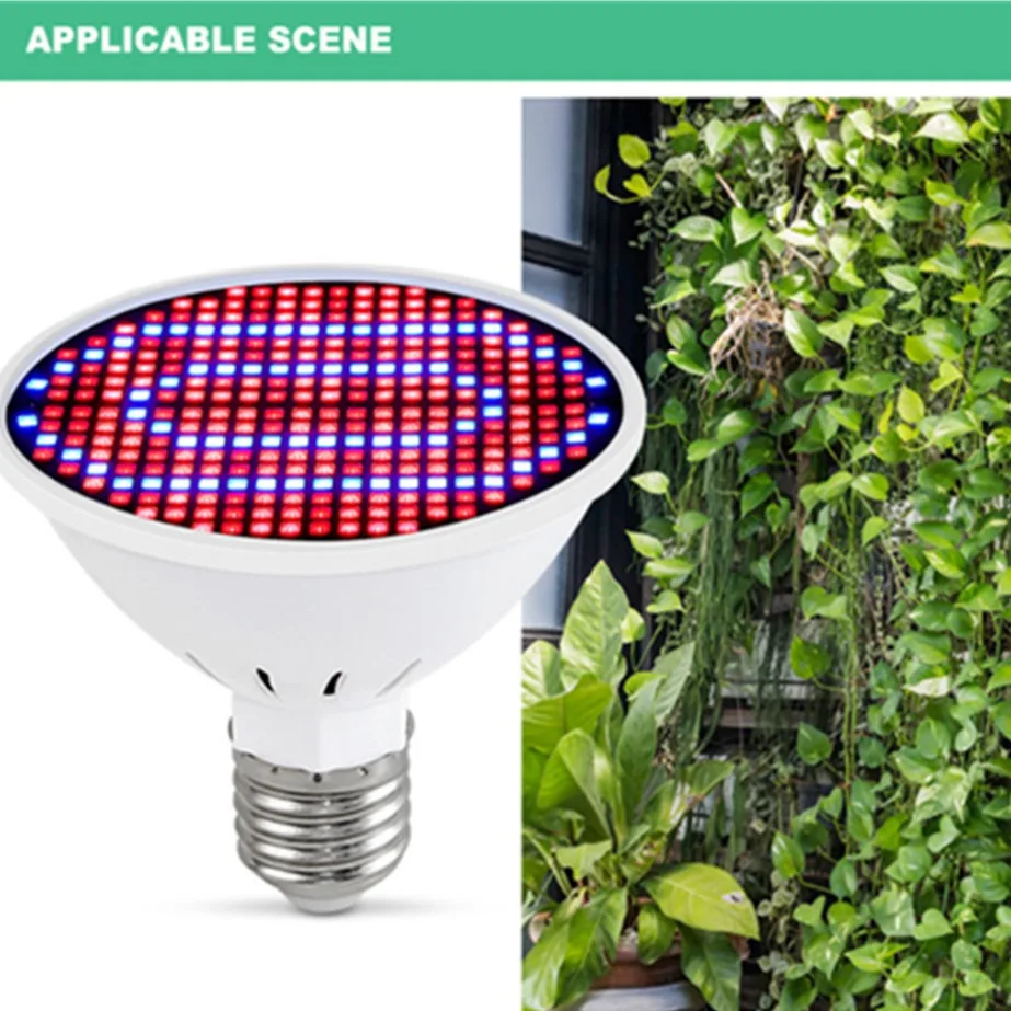 PaaMaa LED Grow Light E27 Full Spectrum Phyto Lamp Plant Bulb Growth Light Hydroponics 126 200 300 Led Greenhouse Lamp Grow Tent