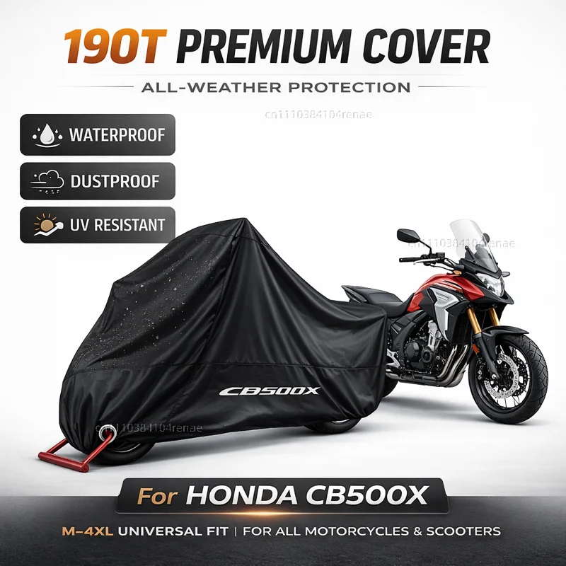 

For HONDA CB500X CB 500X CB500 X 2017-2021 2020 2019 2018 190T Motorcycle Cover Waterproof Dustproof UV Protection All Season