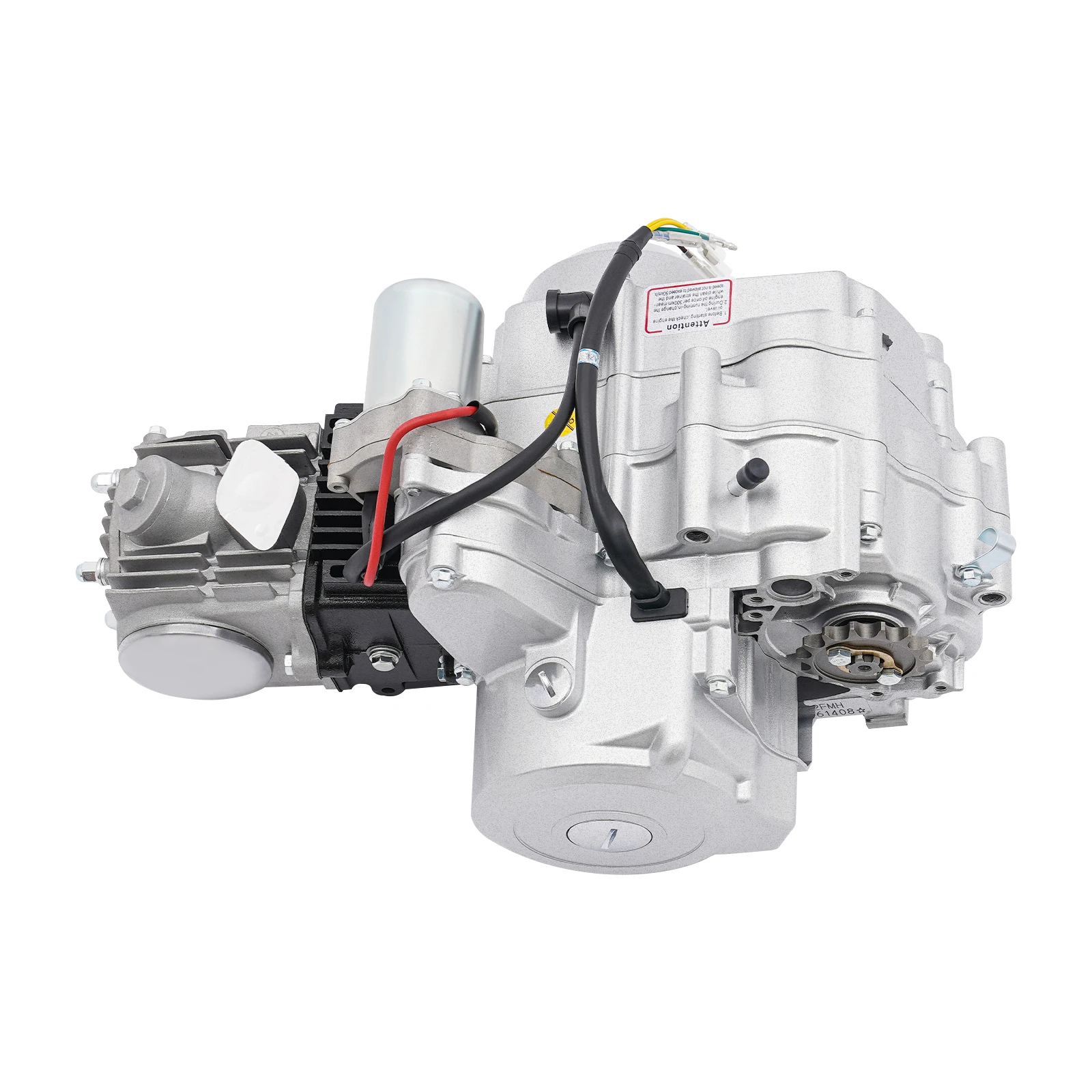 Silver 110cc 4-Stroke 2-Valve Single Cylinder Engine Auto Motor For ATV GO Karts 6.71HP/8000Rpm