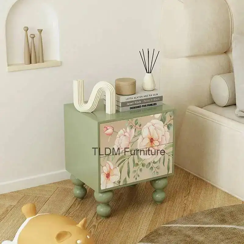 Nightstand Da Fresh Luxury Glamour Bedroom Tavolino Simple European Cozy Exquisite Versatile Salotto Bedside Furnitures Table