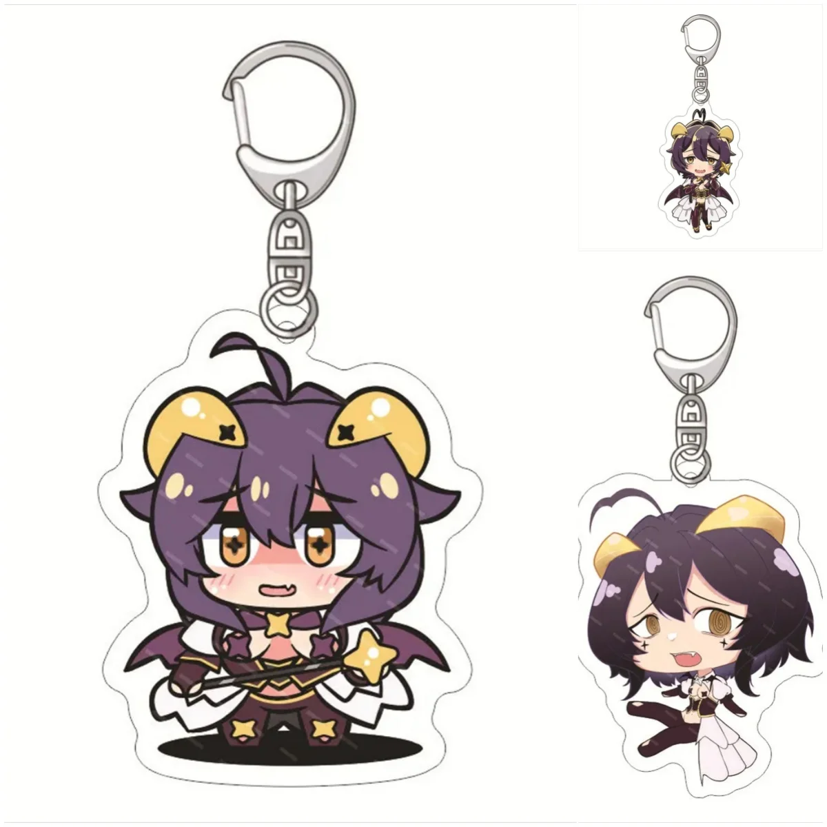 Anim egushing over magical girls Bose Araga Kiwi Morino Korisu HD Acrylic Keryring Figure Keychain Pendant Charm Gift