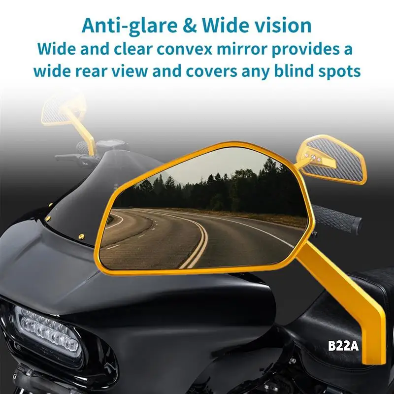 

Motorcycle Side Mirror Pan America 1250 Rear View Mirror Road King Rear View Mirror