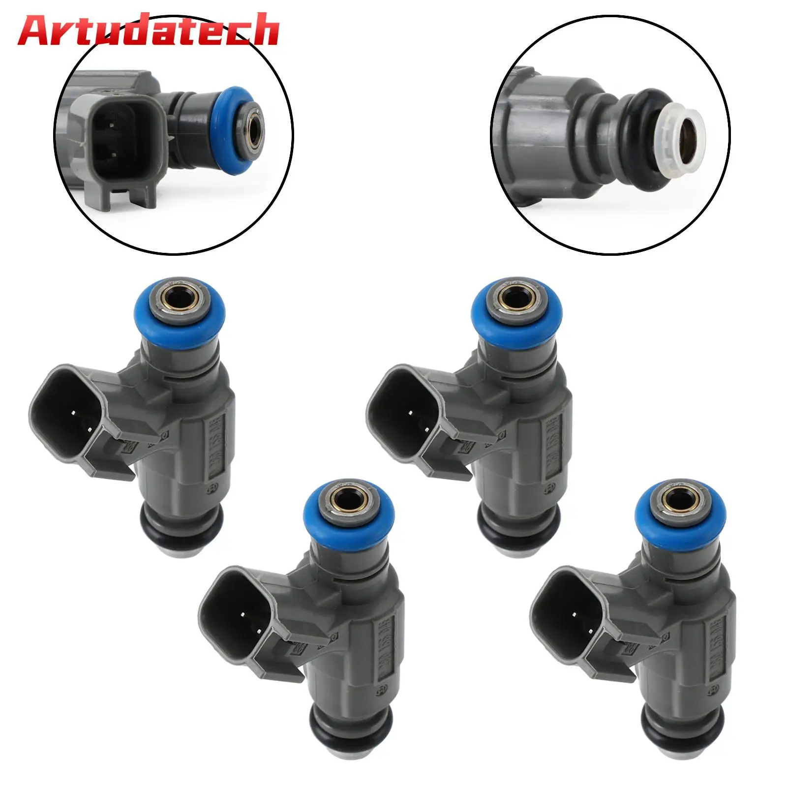 

Artudatech 4Pcs Fuel Injectors 0280156046 Fit For Ford Focus 2.0L 2002-2004 4 CYLCar Accessories