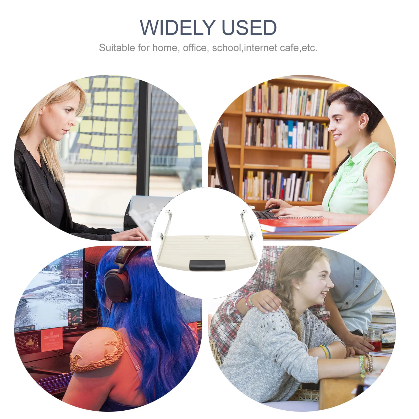 

1pc Box Drawer Type Small Size Hidden Drawer Type Box Under Table For Computer Desk Organizer Storage Durable