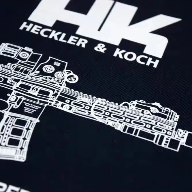 HK416 75. Jubiläum No Compromise Military Tactics Grafik-T-Shirt Baumwolle Herren Damen T-Shirt Sommer Streetwear – Detail 4