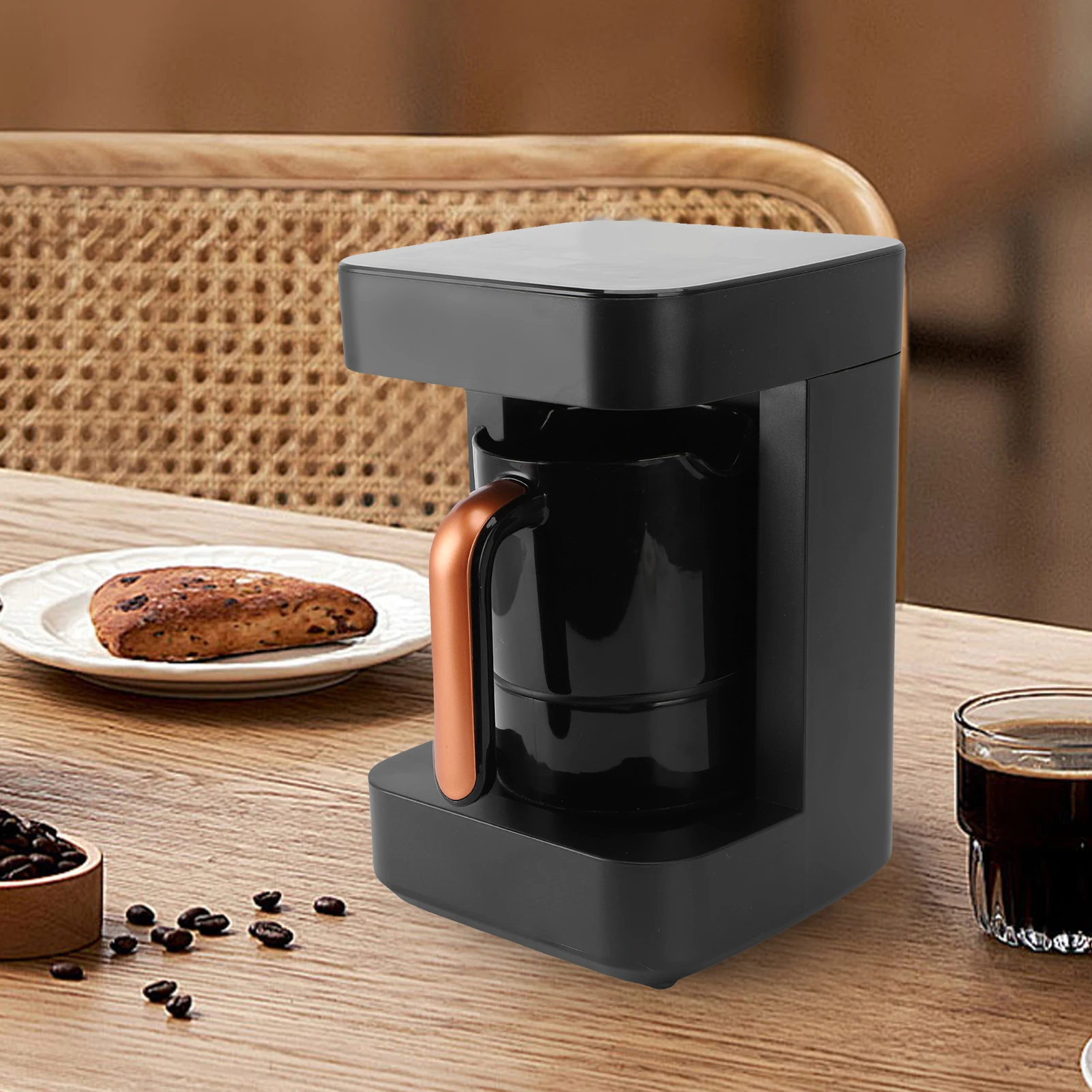 ماكينة صنع القهوة التركية رغوة الحليب 11 وضع تسخين ماكينة صنع المشروبات الساخنة ماكينة القهوة التركية مع شاشة LCD تعمل باللمس للمنزل