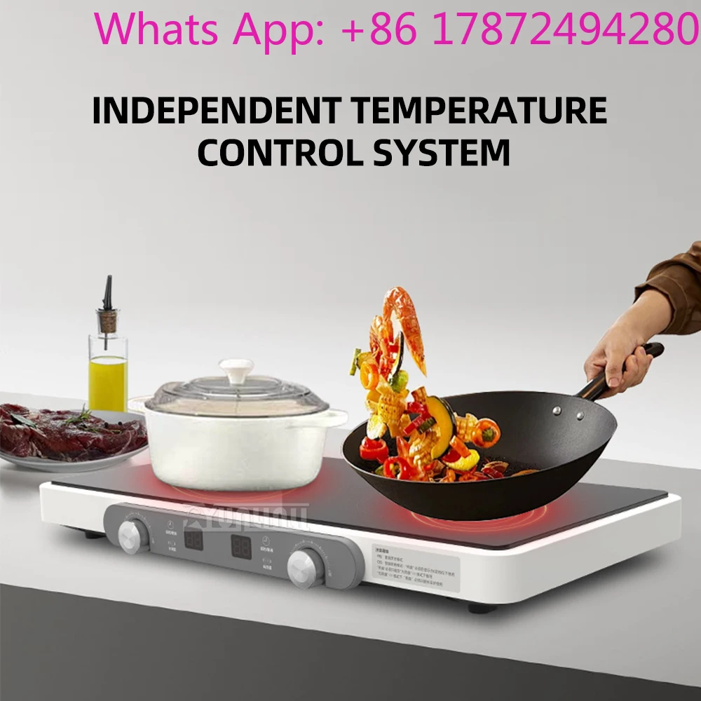 Double Induction Cooker Kitchen Cooktop Multifunctional Portable Piastra Ad Induzione Induktions Kochplatte