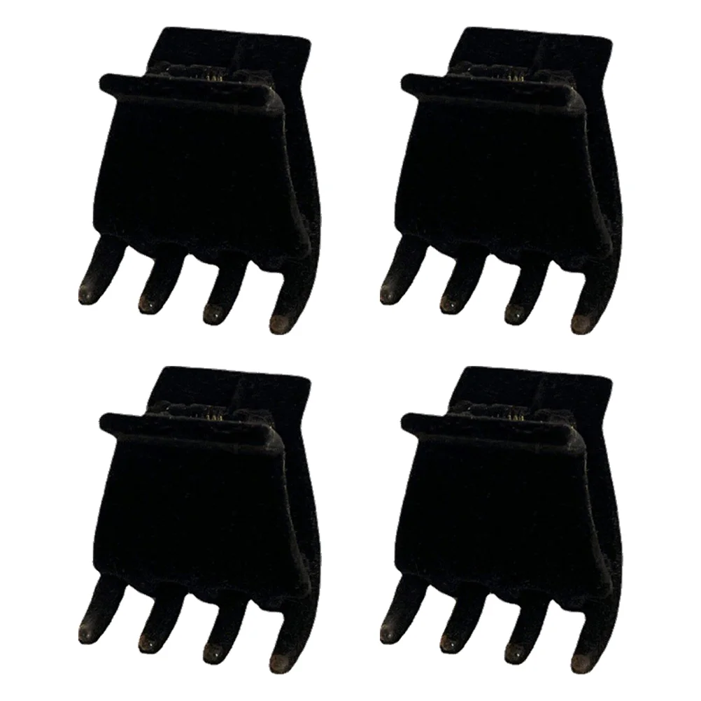 4 Pcs Clips for Hair Ponytail Artifact Small Medium Mini Claw Black Women Jaw Miss