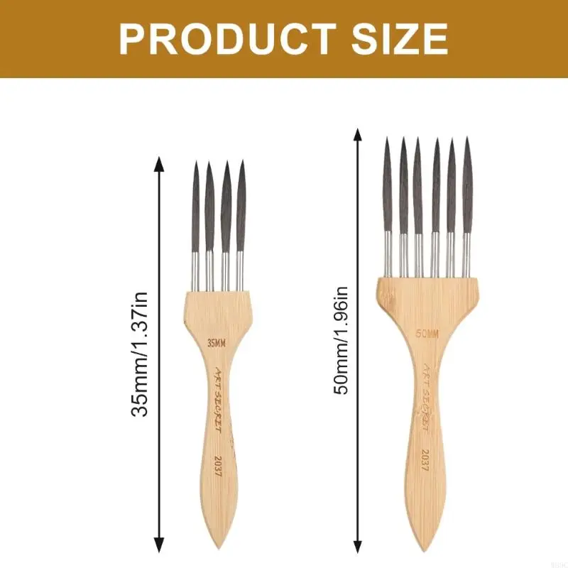 W89C Многоточительная кисть кисти масля акварельной акриловой кисти художник художник