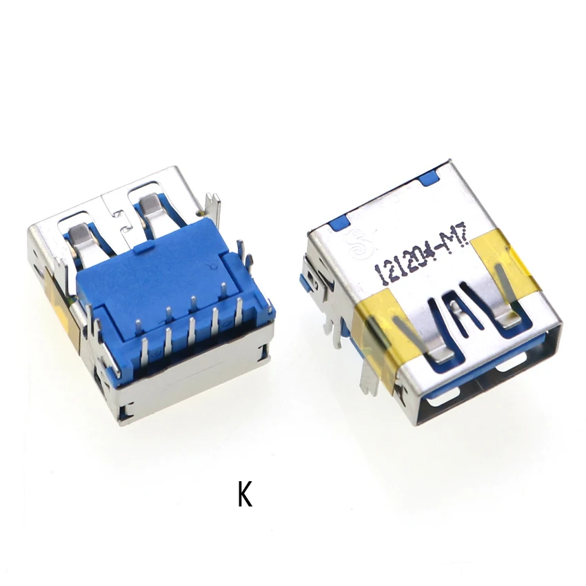 2 Stück USB 3.0 USB-3.0-AF AM Typ Port Stecker Buchse Lötanschlüsse PCB-Buchse für USB-Schnittstellenanschluss 90/180 Grad – Detail 13