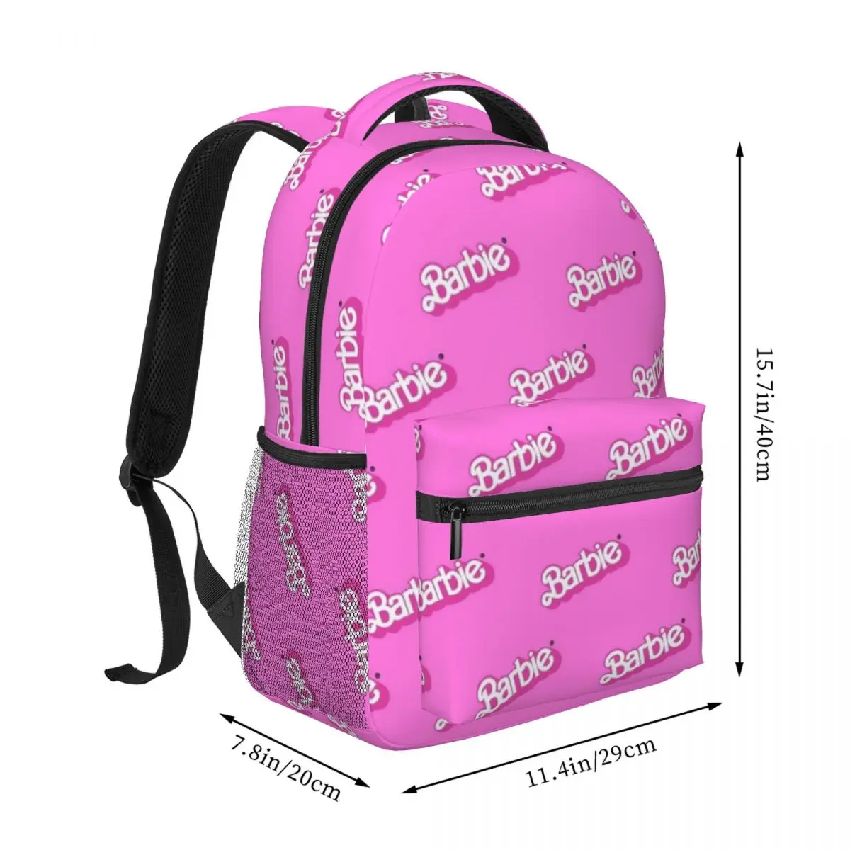 Barbie For Girls Boys Large Capacity Student Backpack Lightweight waterproof Backpack 17inch