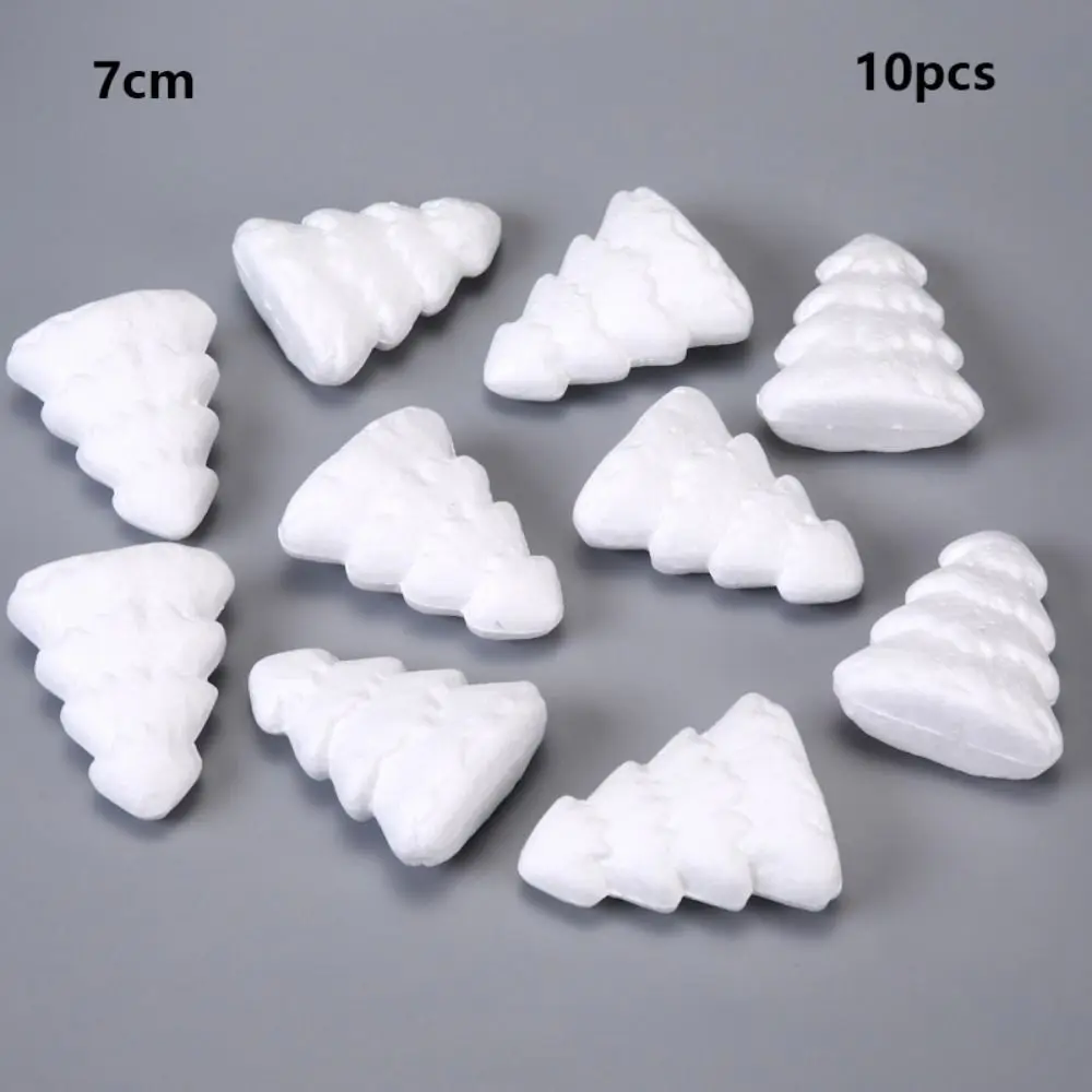 10pcs New Polystyrene Styrofoam Multi Modelling Foam Ball White Handmade DIY Supplies Snowflakes&Heart Ornaments
