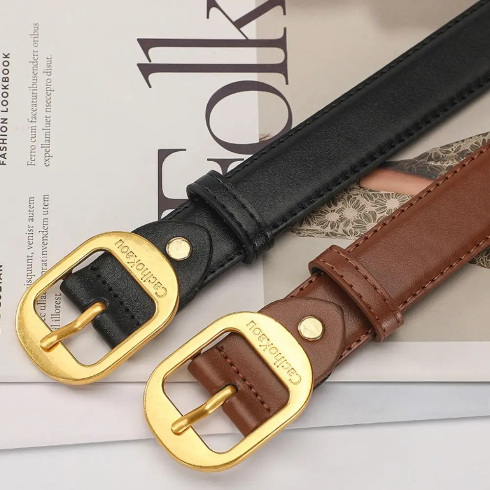 حزام جلد طبيعي للنساء ، حزام بنطلون متعدد الاستخدامات ، حزام خصر ، تصميم فاخر ، موضة فستان ،