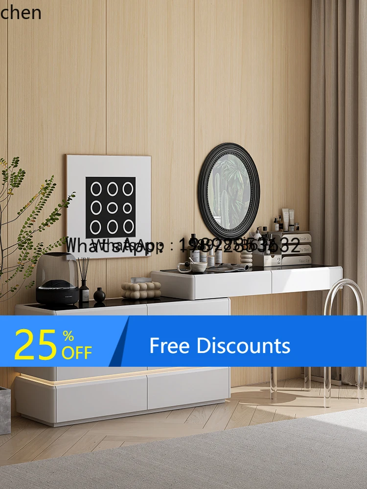 

dresser chest integrated simple with ambient light bedroom bedside cabinet storage dressing table home decoration accessories