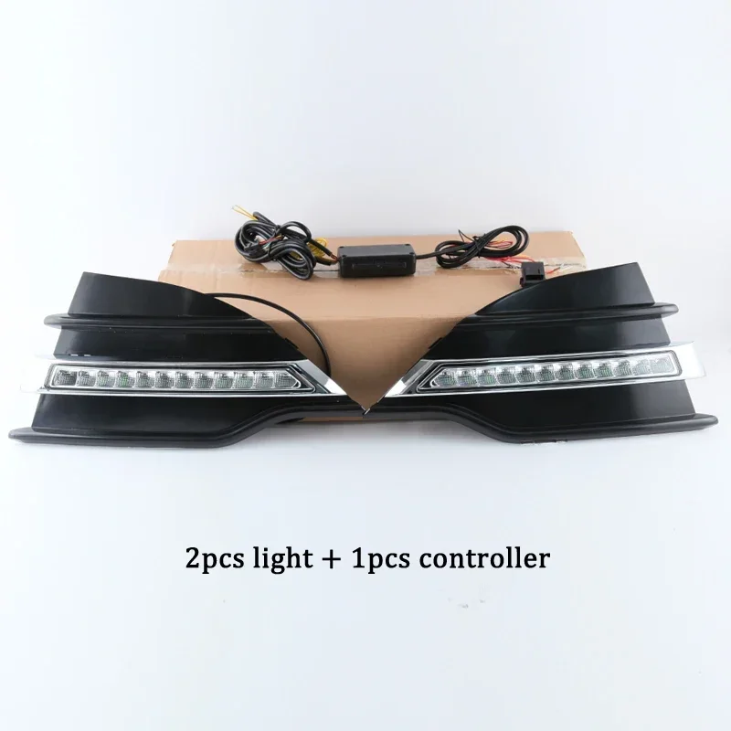 

Car Front Lights For Ford Kuga Escape 2013 2014 2015 Daytime Running Lamp Modification Parts Lighting Accessories DRL Upgrade