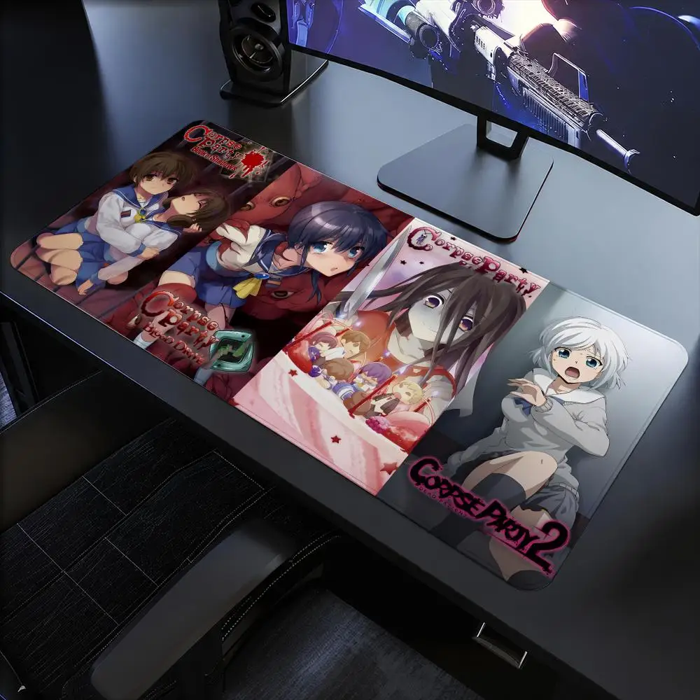 Corpse Party II Mouse Pad Mouse Pad Anti-Slip Rubber Base Extended Desk Mat For Gamers Office Computer Accessories