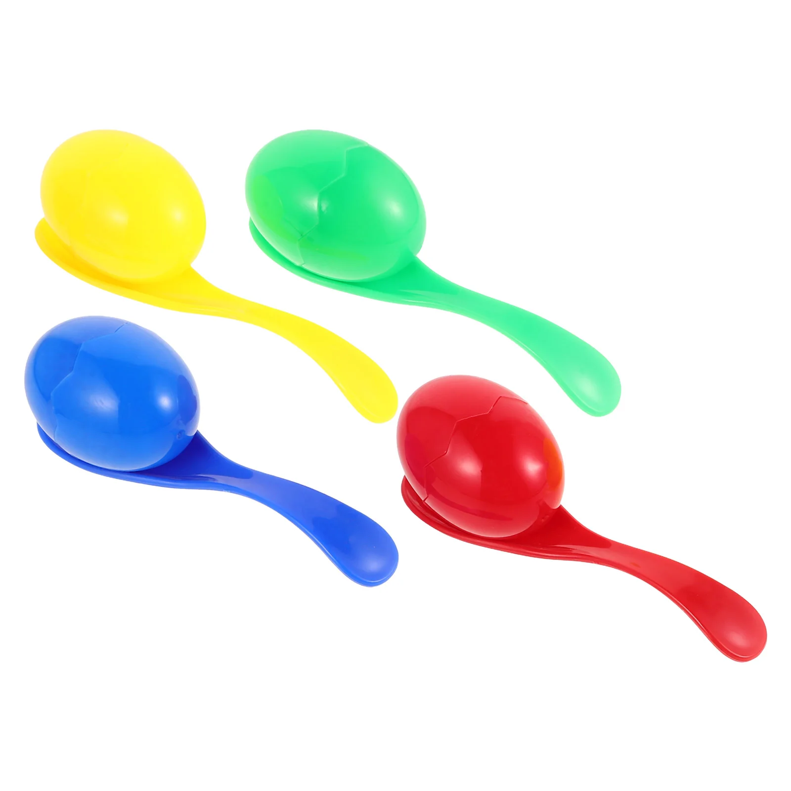 

4 Pcs Spoon Egg Toy Birthday Party Games for Kids 4-8 Children's Toys Funny Spoons Plastic Tea Favors