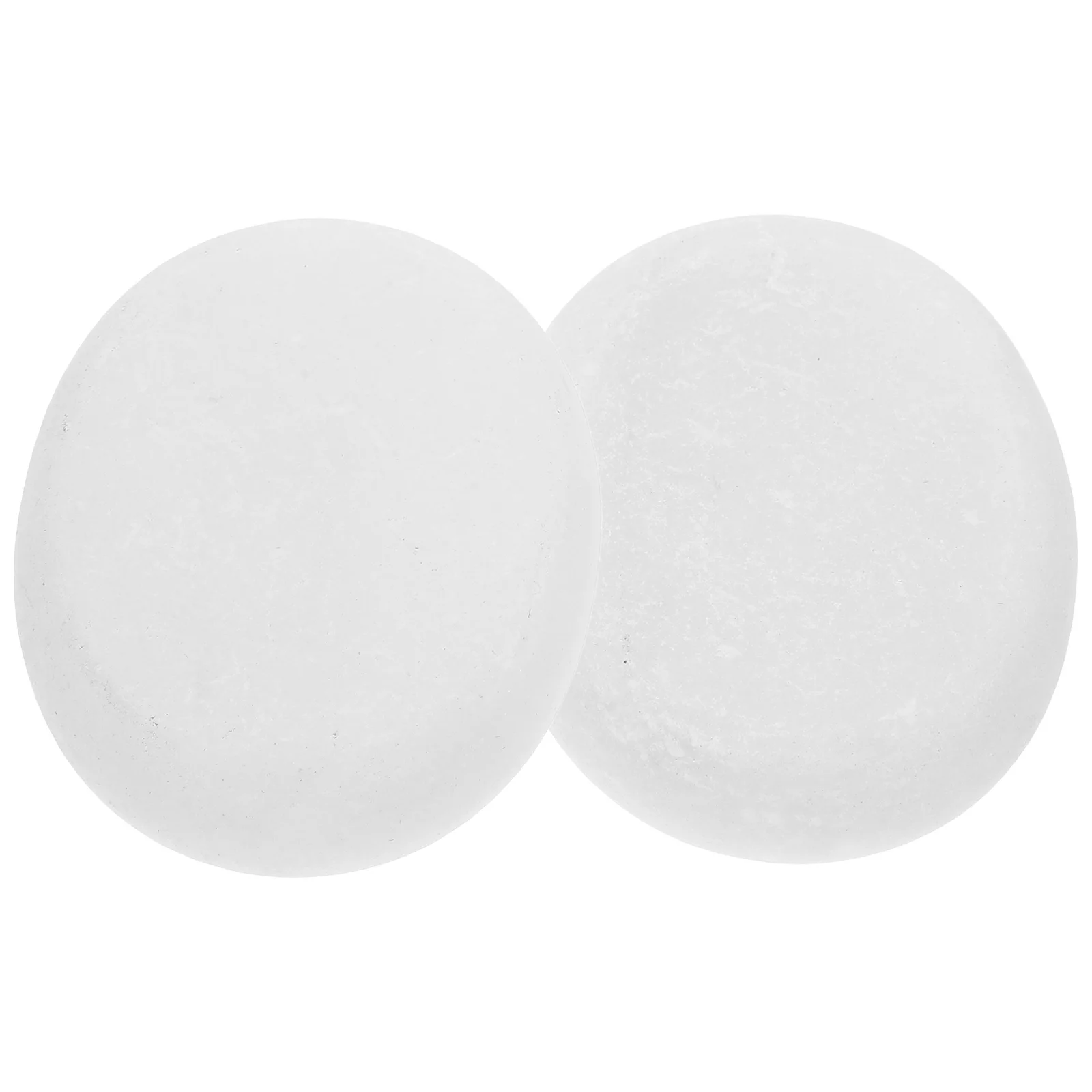 

2 Pcs Hot and Cold Marble Compress Cooling Massage Stone White Essential Oil Oil￼ Heater