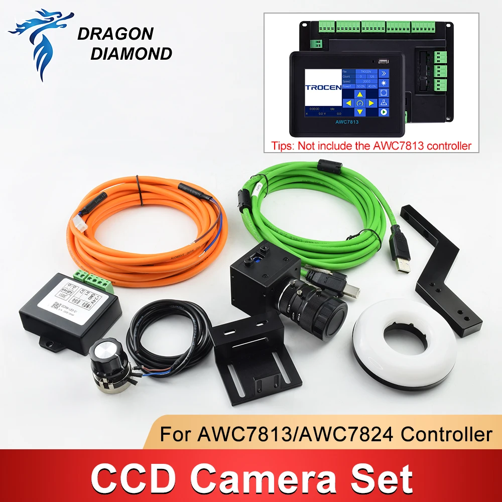 CCD Visual RDVision Set CO2 Laser Controller System Trocen AWC7813/AWC7824 for Laser Cutting Engraving Machine
