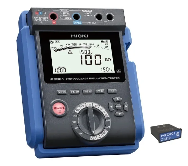 Wireless Set of Electronic Insulation Resistance Meter IR5051-90  Equipped with a Dedicated Range for PV
