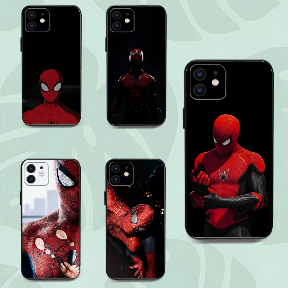 S-Spider-Man Phone Case For Iphone 15 11 13 14 Pro Max 7 8 Plus X Xr Xs Max Se2020 12mini Cover Case