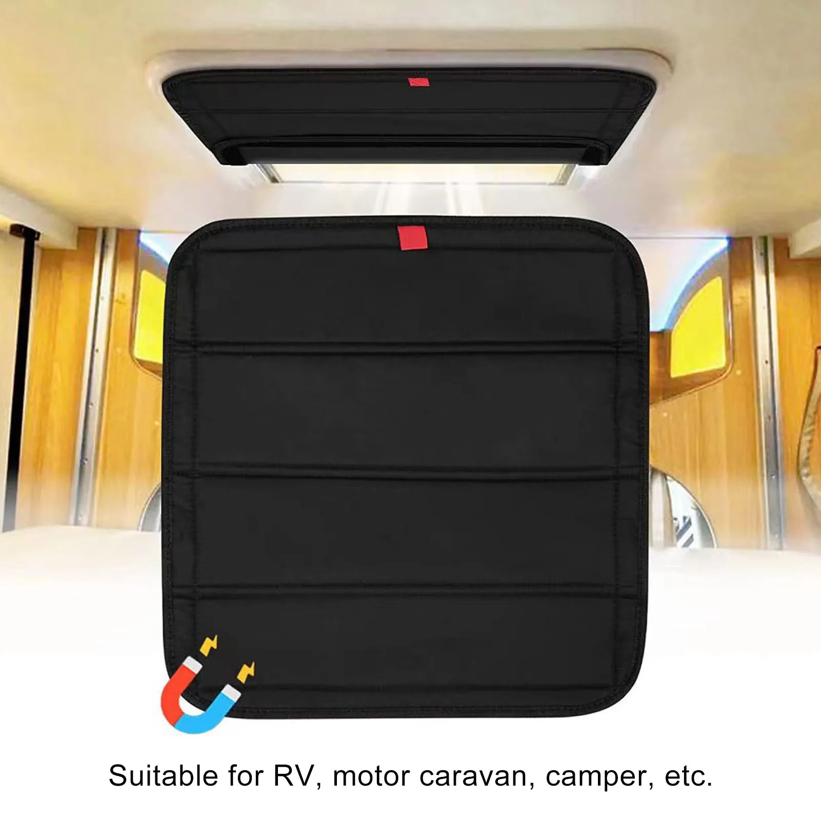 Pare-soleil magnétique pliable pour fenêtre de camping-car, protection UV pour porte et fenêtre de caravane et camping-car